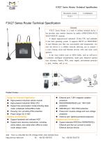 F3X27 Series Router Technical Specification V2.0.1 - 1