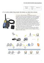 F7113 GPS+GPRS TRACKER M TECHNICAL SPECIFICATION - 1