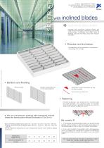 Gratings with inclined blades - 1