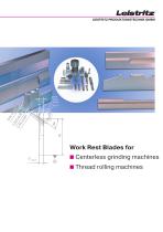 Leistritz work rest blades brochure - 1