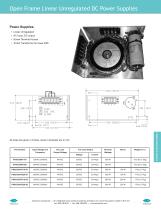 Open Frame Linear Unregulated DC Power Supplies - 1