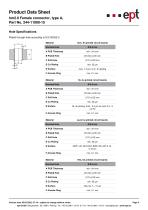 hm2.0 Female connector, type A, Part No. 244-11000-15-4