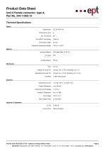 hm2.0 Female connector, type A, Part No. 244-11305-15-2