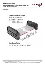 One27 cable assembly 12 pins 100 mm version 120 Part No. 404-6112-100-120-1-2
