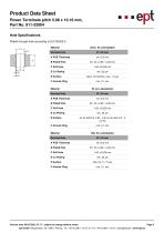 Power Terminals pitch 5.08 x 10.16 mm, Part No. 911-32004-3