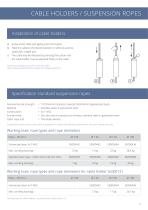 Catalogue lighting industry: cable holder / suspension systems - 9