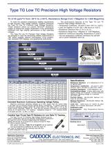 High Resistance Resistors:Type TG - 1