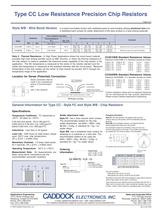 Type CC Low Resistance Precision Chip Resistors - 2