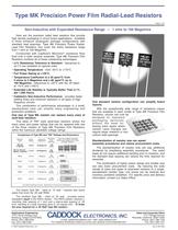 Type MK Precision Power Film Radial Lead Resistors - 1