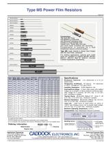 Type MS Power Film Resistors - 2