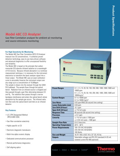 Model 48C CO Analyzer