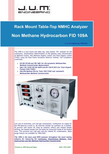 Rack Mount Table-Top NMHC Analyzer