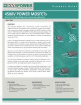 4500V POWER MOSFETs - 1