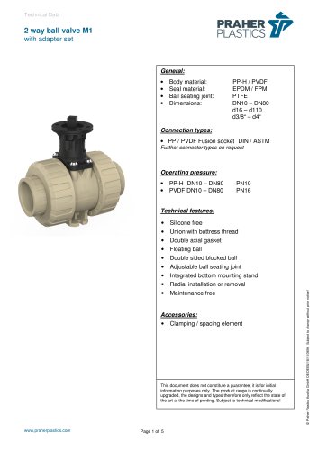 thumbnail image 2 of Praher 2-Way Ball Valve Handle - Blue - SU-200-1B - Pool & Spa Replacement Part 2 of 2