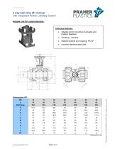 2 way ball valve M1 manual with integrated Praher Labeling System-8