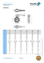 Butterfly Valve K4 with hand lover-2