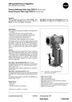 Self-operated Pressure Regulators · Pilot-operated by the process medium · Type 2333 A Pressure - 1