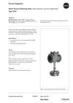 Steam Pressure Reducing Valve with pneumatic set point adjustment Type 2434 - 1