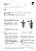 Type 2357-1 Pressure Regulator · Types 2357-2 Excess Pressure Valve - 1