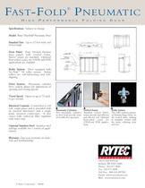 Fast-Fold Pneumatic : Full vision folding door - 2