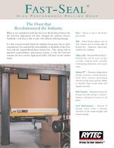 Fast-Seal : High performance rolling door - 1