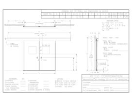 Pharma-Slide SKF : Single slide Kydex/Fiberglass door - 1