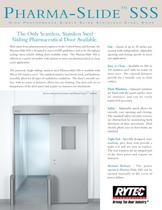 Pharma-Slide SSS : Single sliding Stainless Steel door - 1