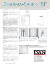 Pharma-Swing SF : Single swinging Fiberglass door - 2