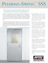 Pharma-Swing SSS : Single swinging Stainless Steel door - 1