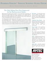 Pharma-Vision Single Slide Glass : High performance Glass door - 1