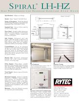 Spiral LH-HZ : High performance low headroom Hurricane Zone door - 2