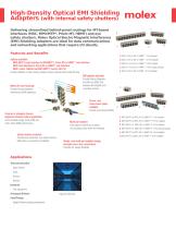 High-Density Optical EMI Shielding Adapters - 1