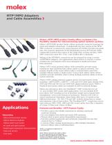 MTP*/MPO ADAPTERS AND CABLE ASSEMBLIES - 2