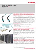 MTP*/MPO ADAPTERS AND CABLE ASSEMBLIES - 6