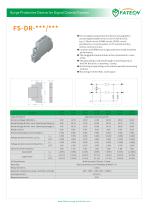 FATECH DIN rail RS485 surge arrester FS-DR-48/9.3 are applied to control signal double wire circuit in LPZ0 to LPZ3, e.g.  RS422 circuit - 1