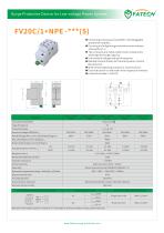 FATECH surge arrester FV20C/1+NPE-275 for AC 1 phase protection - 1