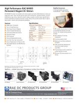 RAE M4000 Permanent Magnet DC Motors - 2