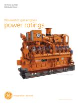 WAUKESHA* GAS ENGINES POWER RATINGS-1