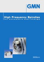 GMN High Frequency Spindles for Automatic Tool Change Catalogue - 1