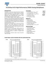 DG406, DG407 ANALOG SWITCHES AND MULTIPLEXERS - 1