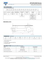 NTCAFLEX05 Series RESISTORS, NON-LINEAR - AUTOMOTIVE TEMPERATURE SENSING - 2