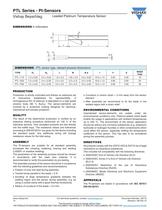 PTL Series - Pt-Sensors RESISTORS, NON-LINEAR - PLATINUM SENSORS-RTD - 2