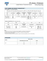 PTL Series - Pt-Sensors RESISTORS, NON-LINEAR - PLATINUM SENSORS-RTD - 3