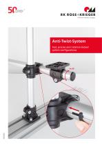 Anti-Twist System - Rotation locking for tube connectors made of plastic