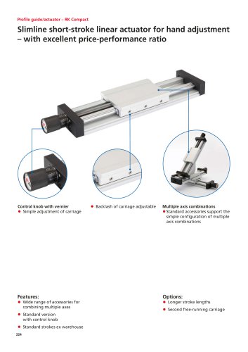 Profile guide/actuator – RK Compact
