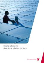 Integral solution for photovoltaic plants supervision - 1