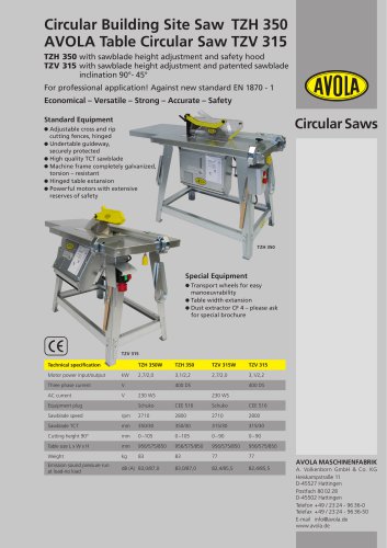 Building Site Saw and Table Circular Saw