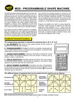 MDS Programmable Shape Machine - 2