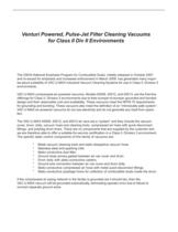 Venturi Powered, Pulse-Jet Filter Cleaning Vacuums for Class II Div II Environments Model 40008, 40012, and 40013 - 2