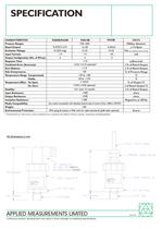 Amplified Output BAROMETRIC / ATMOSPHERIC PRESSURE SENSOR Pi600B Series - 2